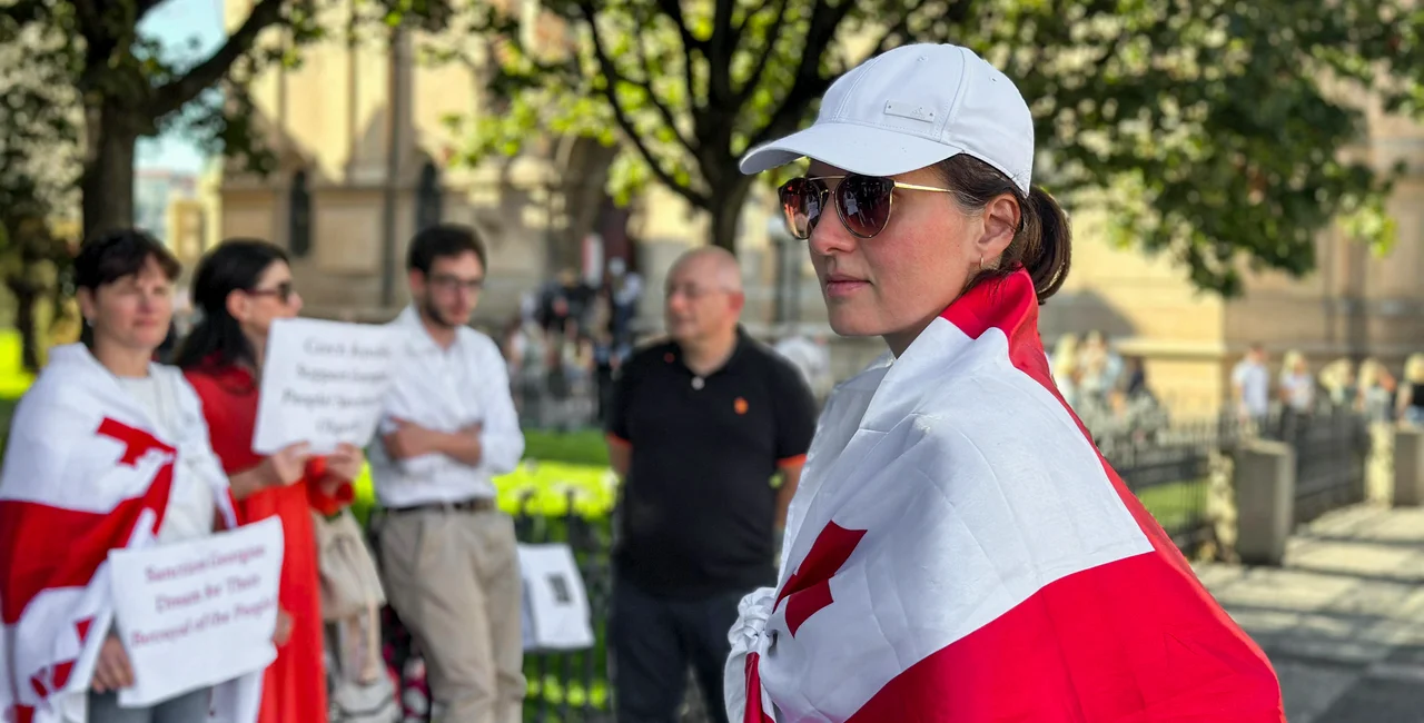 Czech ballots free, Georgian voices silenced: Prague’s Georgians protest for democracy